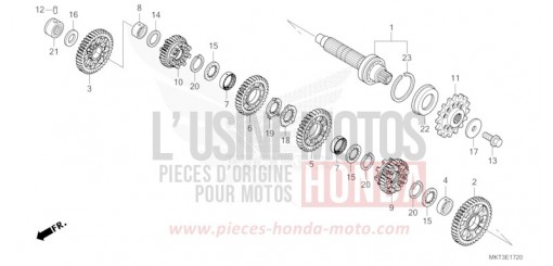 BOITE DE VITESSES (ARBRE INTERMEDIAIRE) ADV750P de 2023